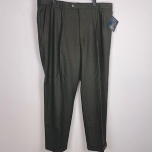 Nwt Enro Mens 42x30 Formal Dress Suit Pants Slacks Charcoal Wedding Business